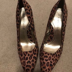 Rampage Leopard Print Heels